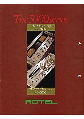 Rotel the 5000 series catalog - rotel, the-5000-series-catalog